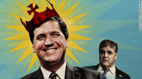 Sean Hannity used to rule Fox. But in the post-Trump era, Tucker Carlson is king