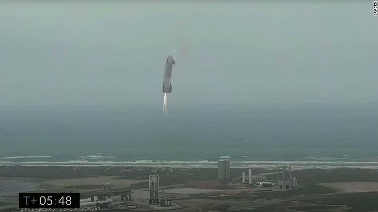 Watch SpaceX land its Mars rocket prototype for the first time