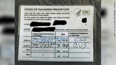 California bar owner charged with multiple felonies for allegedly selling fake Covid-19 vaccination cards, officials say