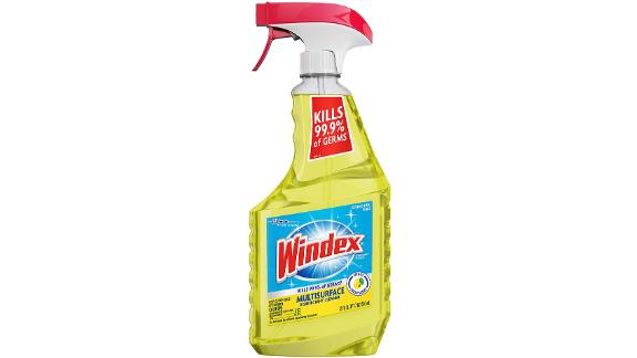 windex to clean a bathroom sink