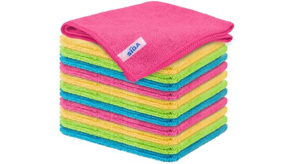 Mr. Siga Microfiber Cleaning Cloths, 12-Pack