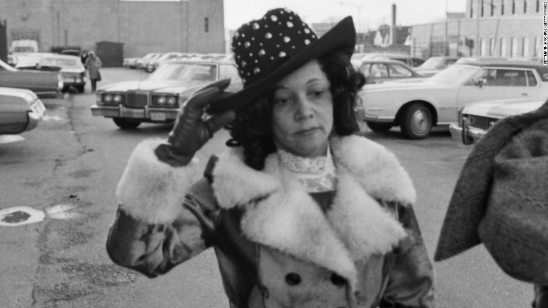 Linda Taylor, 47, the inspiration for Reagan&#39;s &quot;Welfare Queen,&quot; leaves court in 1976 in Chicago following her arraignment on a 31-count indictment involving her alleged receipt of illegal welfare benefits, medical assistance, food stamps, and Social Security &amp; Veteran&#39;s benefits. She died in 2002.