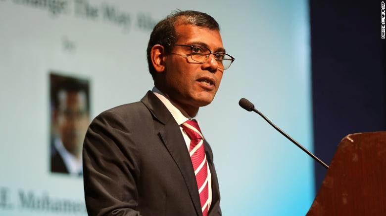 Former Maldives president treated for wounds after blast outside home