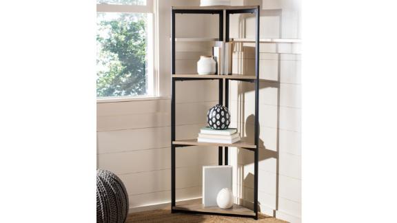 Safavieh Logan 4-Shelf Corner Bookcase