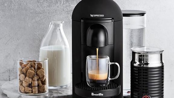 Nespresso by Breville VertuoPlus Deluxe Coffee and Espresso Maker Bundle With Aeroccino