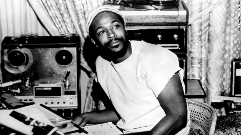 Portrait of Marvin Gaye in studio in 1971.  (Photo by Gems/Redferns)