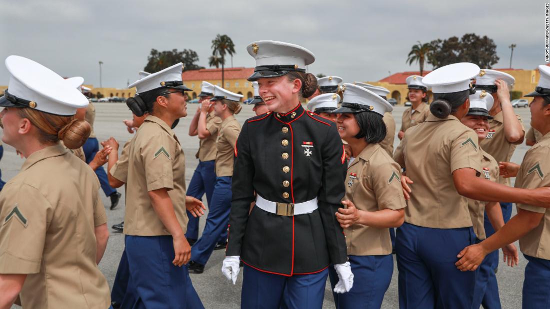 Female Marines make history in graduation from San Diego training