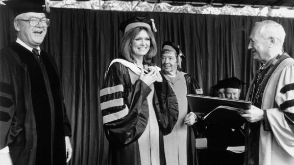 <strong>Journalist and activist Gloria Steinem, Tufts University, 1987 -- </strong>