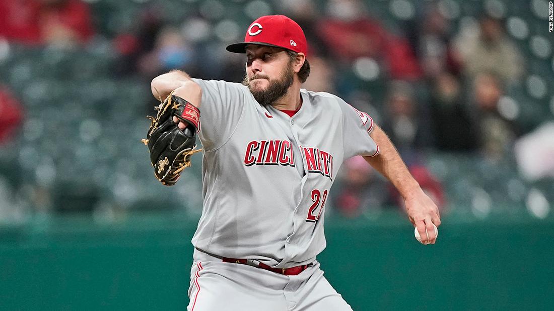 Cincinnati Reds pitcher Wade Miley throws his first no-hitter, and the fourth this season