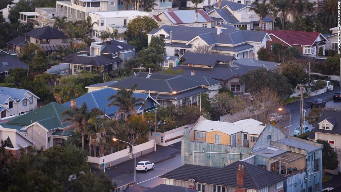 Houses in Auckland, New Zealand.