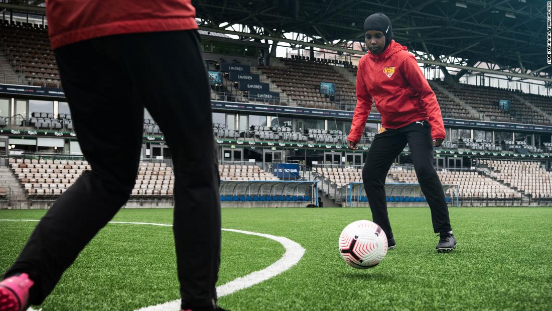 Top women's league in Finland donates sport hijabs to any player who ...