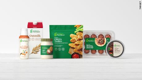 Target&#39;s new collection of plant-based foods.