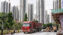 Residential buildings under construction in Shenzhen, China.