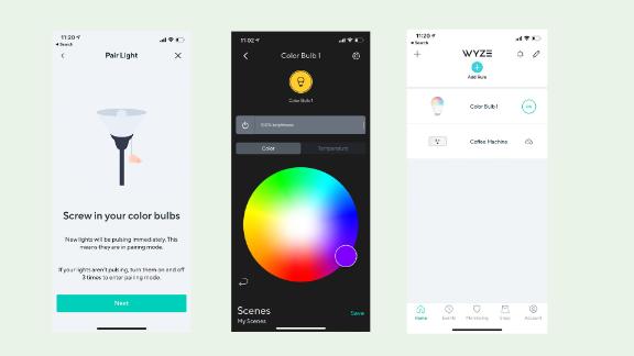 Wyze smart bulb app