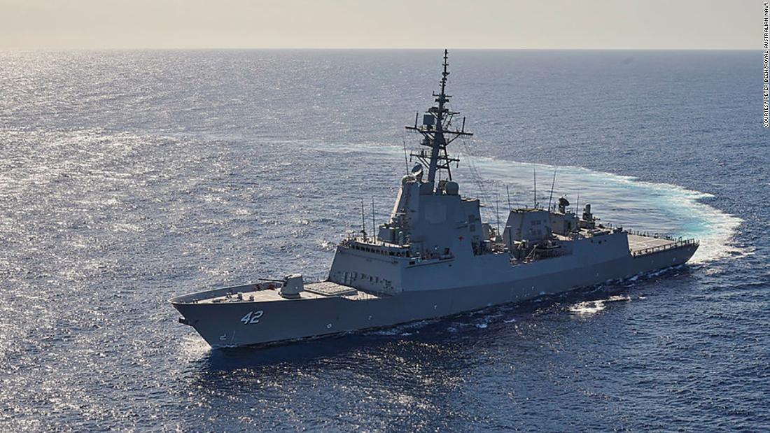 Australian destroyer arrived in San with 2 dead whales to its hull - CNN