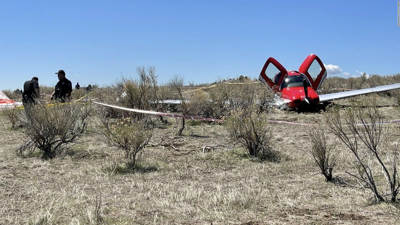 Colorado plane collision Two small planes hit each other midair and