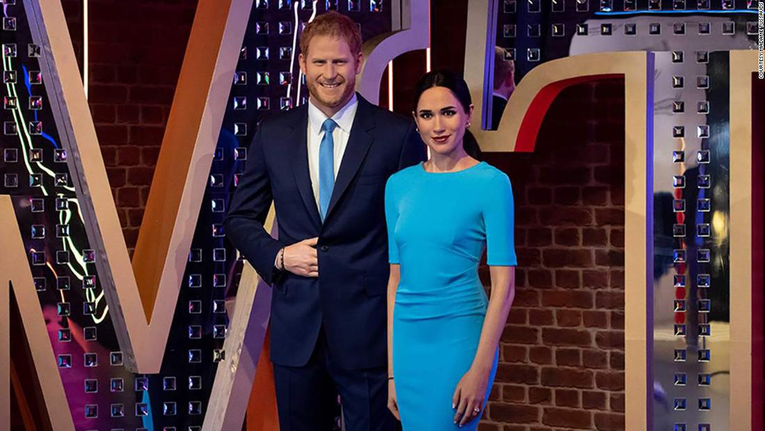 Meghan And Harry Waxworks Reemerge In Madame Tussauds Party Zone
