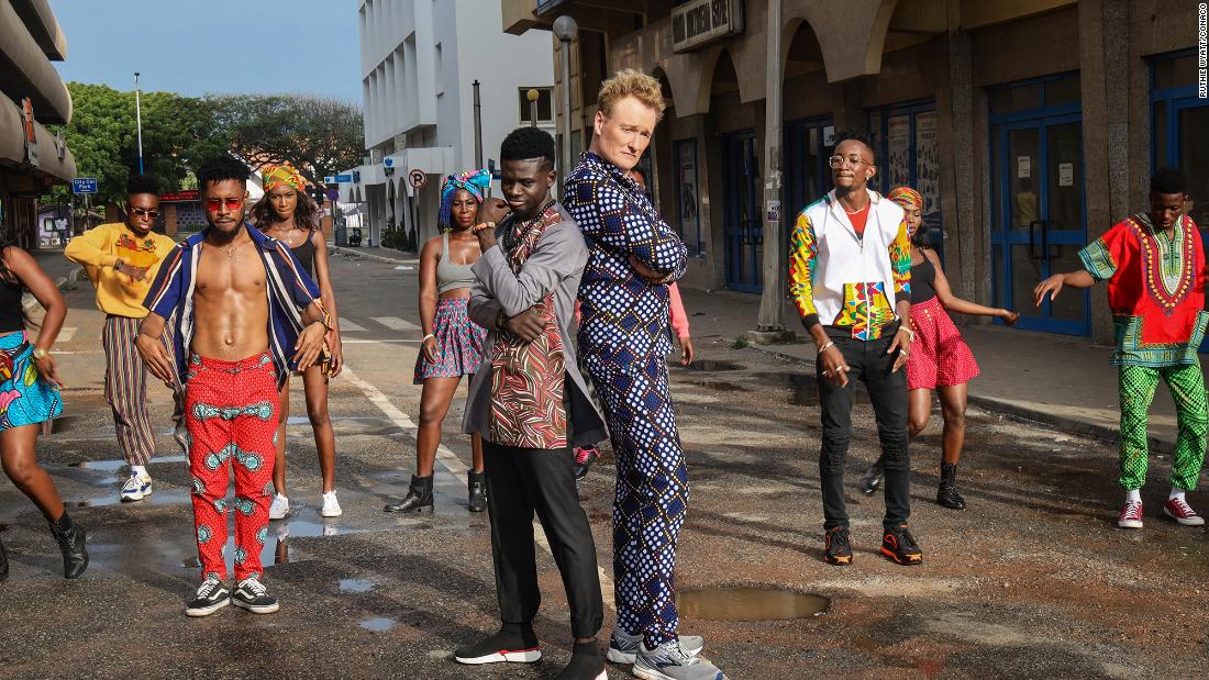 O&#39;Brien visits Ghana with his show in 2019.