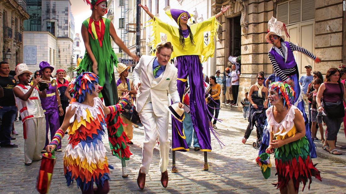 O&#39;Brien dances in Cuba in 2015. He became &lt;a href=&quot;https://www.cnn.com/2015/02/16/entertainment/feat-conan-obrien-show-cuba/index.html&quot; target=&quot;_blank&quot;&gt;the first American late-night host to do a show in Cuba in more than 50 years.&lt;/a&gt;