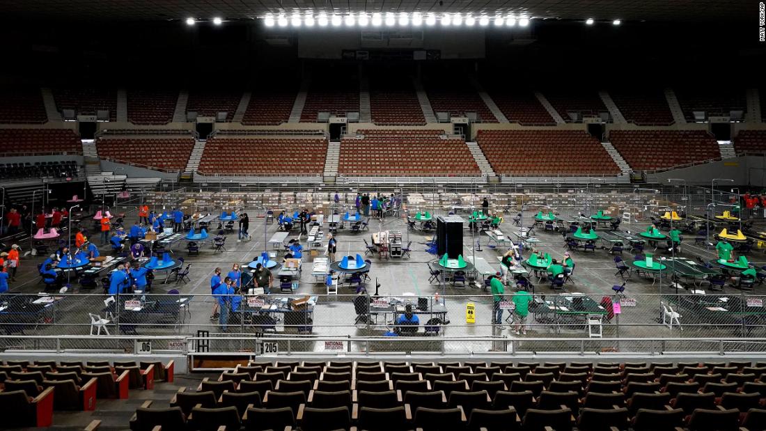 2020 ballots relocated in semi trucks as Arizona election audit pauses over space availability