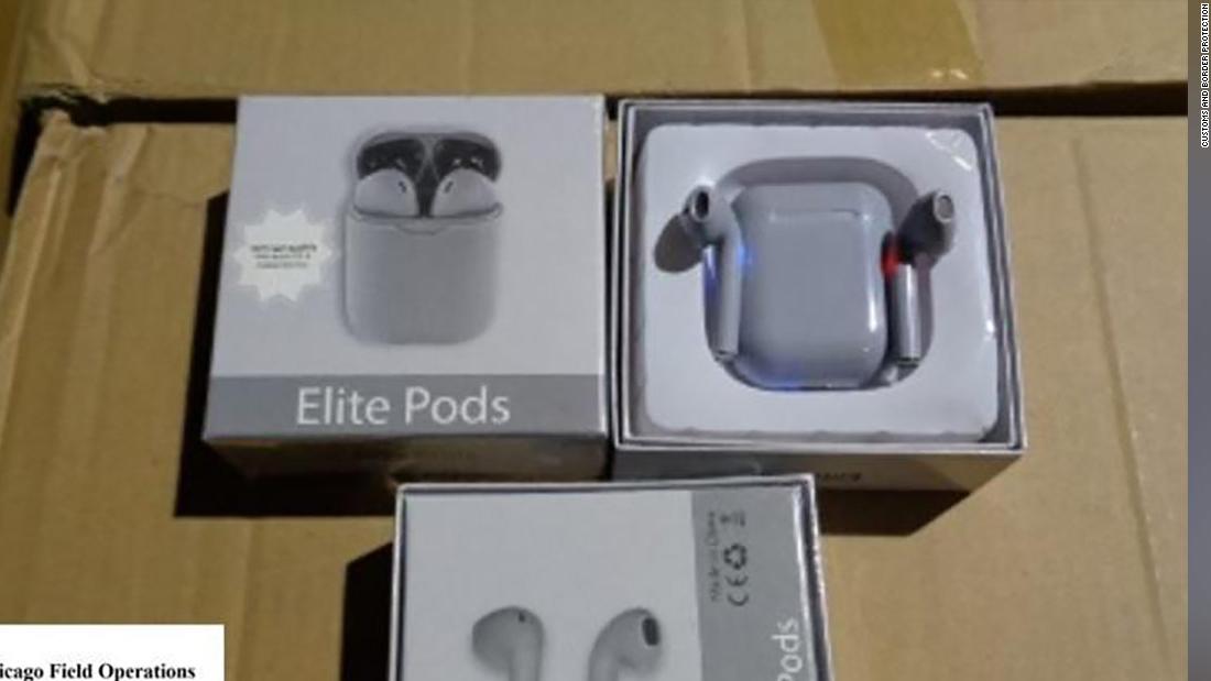 Thousands of 'fake AirPods' seized in Ohio, CBP says