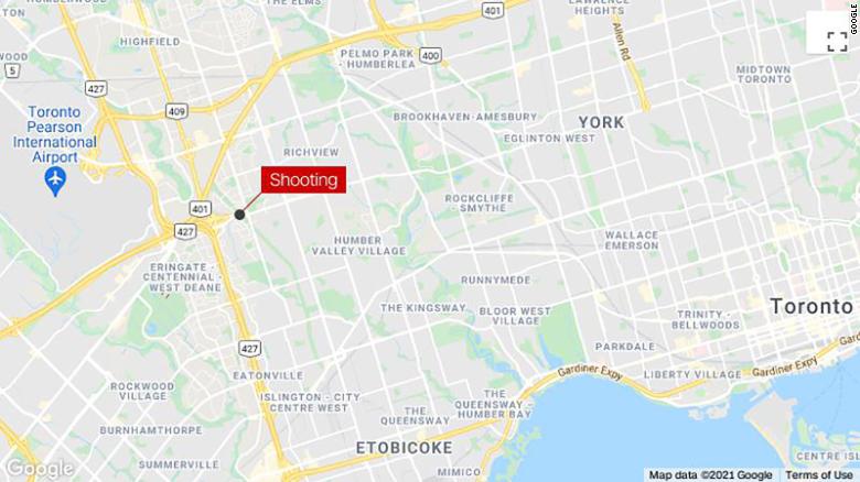 One person was killed and four others injured in a Toronto shooting