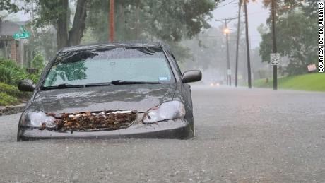 This car was submerged within 45 minutes, according Lake Charles resident Resident Derek Williams