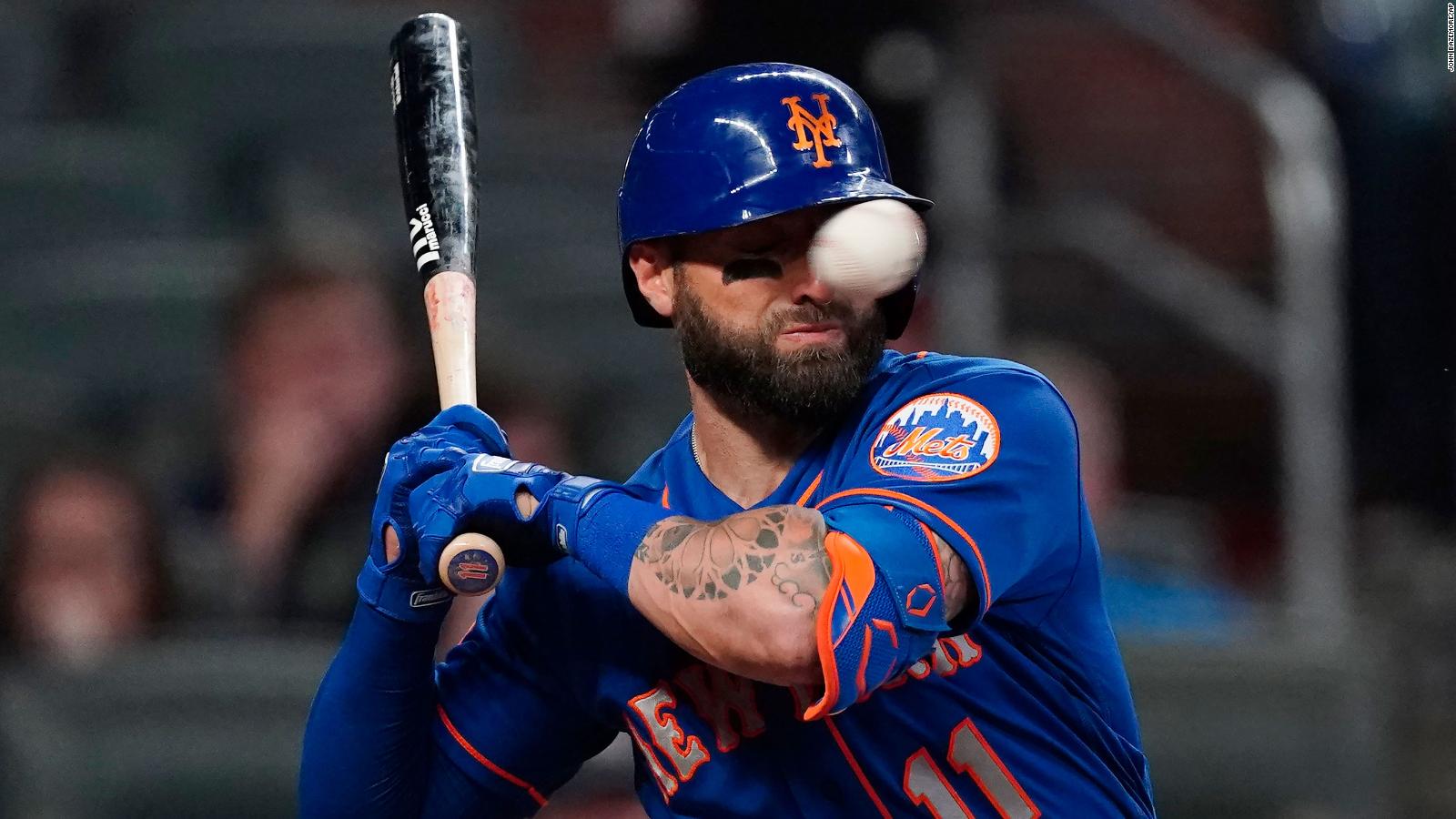 Kevin Pillar New York Mets player suffers nasal fractures after