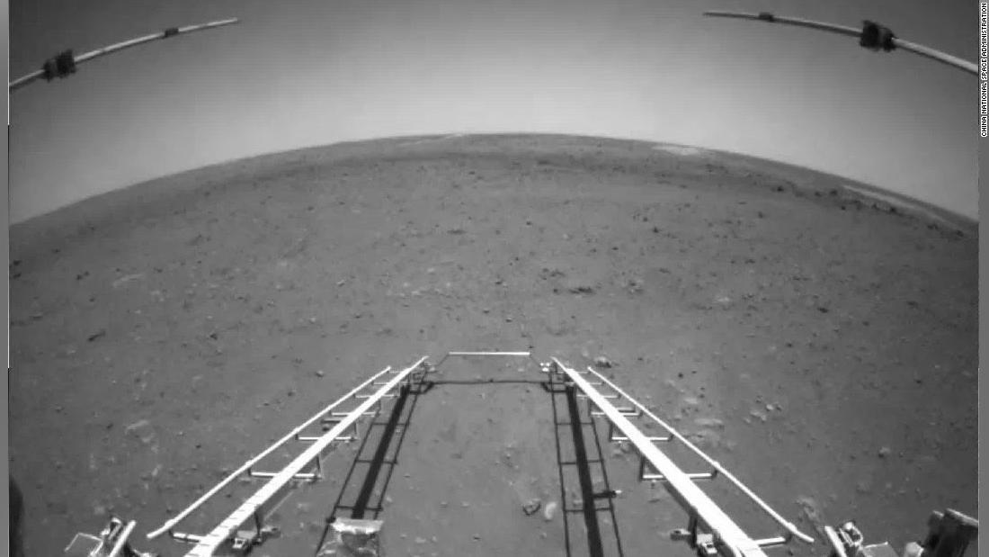 China releases the first images taken by its Mars rover