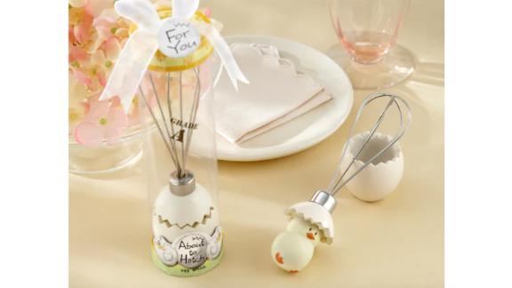 Kate Aspen About to Hatch Stainless Steel Egg Whisk Gift Box, 4-Pack