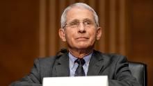 Dr. Anthony Fauci, director of the National Institute of Allergy and Infectious Diseases, speaks during a Senate Health, Education, Labor and Pensions Committee hearing to discuss the on-going federal response to Covid-19 on May 11, 2021 at the US Capitol in Washington, DC. (Photo by Greg Nash/Pool/AFP/Getty Images)