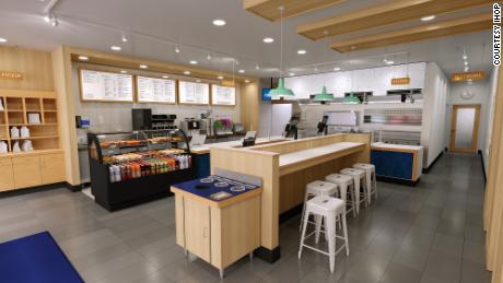 A rendering of IHOP&#39;s new fast casual concept, Flip&#39;d. 