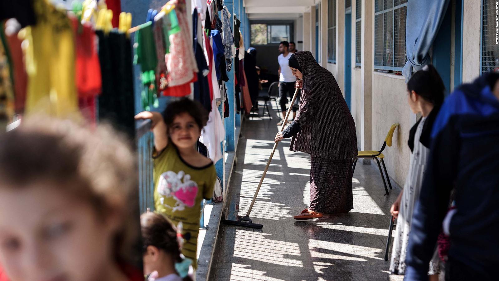 Gaza: Airstrikes turned schools into shelters. Officials fear Covid may ...