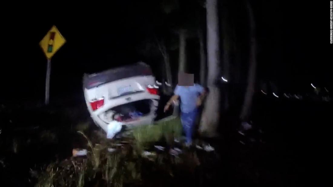 Deputy saves woman by lifting an overturned vehicle off her head