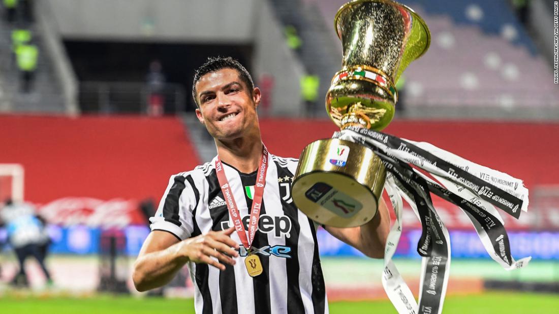 He won the supercoppa italiana in 2018 and in 2020, scoring in each. Coppa Italia 2021 Trophy - Cristiano Ronaldo Wins First Coppa Italia
