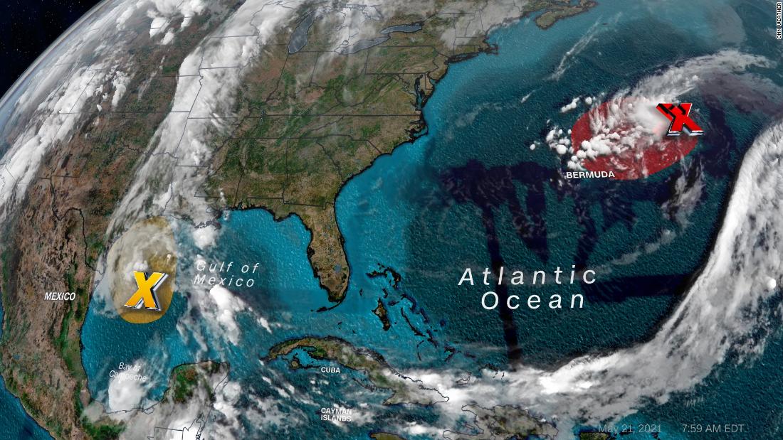 Tracking two tropical disturbances in the Atlantic ahead of hurricane season's official start