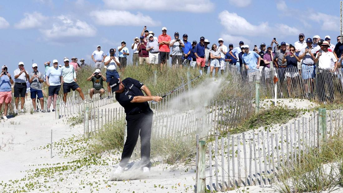 'Got lucky there, could have been a 10': Shane Lowry plays shot from the beach during PGA Championship