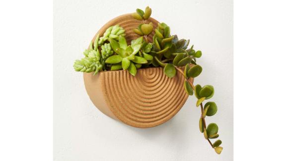 Wall-Mounted Stoneware Planter