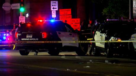A shooting in Minneapolis early Saturday left two people dead and eight others injured, police said.  