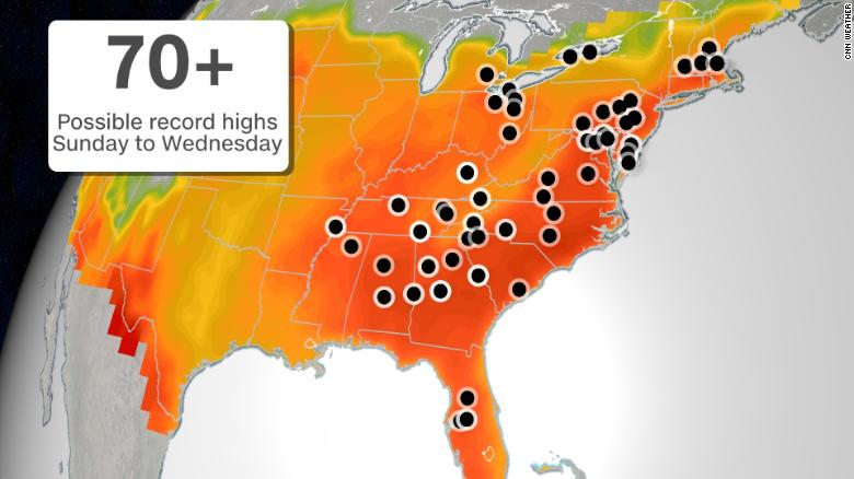 A massive heat dome is about to make the Southeast sweat 210522114632-weather-record-heat-eastern-us-052221-exlarge-169