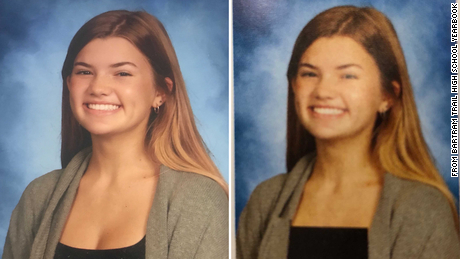 Freshman Riley O&#39;Keefe&#39;s yearbook photo was edited to cover more of her chest. Dozens of other female students&#39; images were also altered.