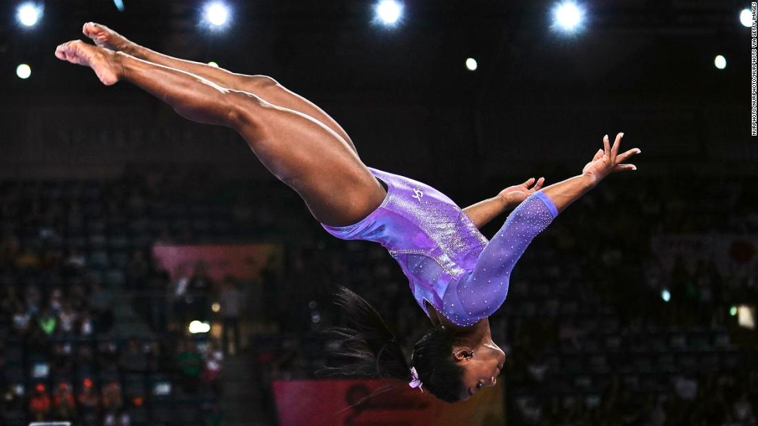 Simone Biles is schooling us on how to excel despite setbacks (like the pandemic). The new tricks she's unleashed since her Olympic golds help prove it