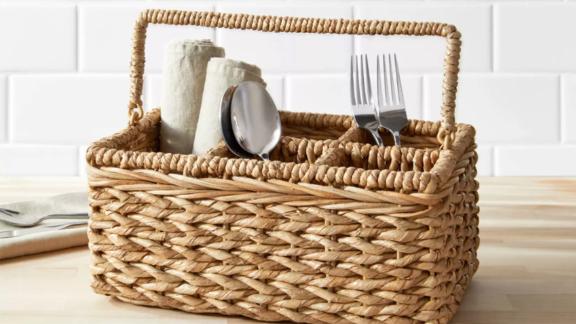 Threshold Chunky Seagrass Woven Utensil Caddy
