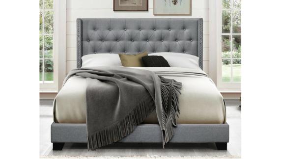 Greyleigh Aadvik Tufted Upholstered Low-Profile Standard Bed