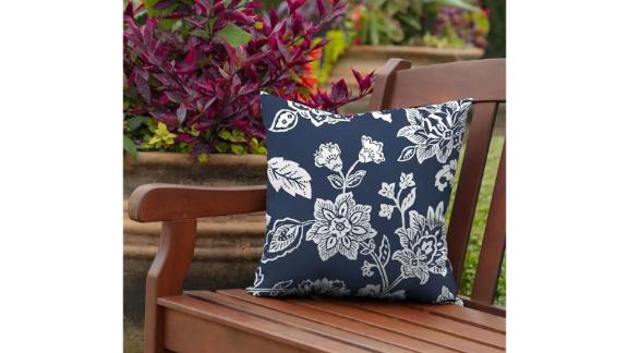 Arden Selections Floral Sapphire Ashland Jacobean Throw Pillow