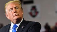 US President Donald Trump speaks during a &quot;Make America Great Again&quot; rally at the Eastern Kentucky University, in Richmond, Kentucky, on October 13, 2018. (Photo by Nicholas Kamm / AFP)        (Photo credit should read NICHOLAS KAMM/AFP via Getty Images)