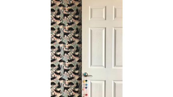 Spoonflower Peel and Stick Removable Woven Wallpaper