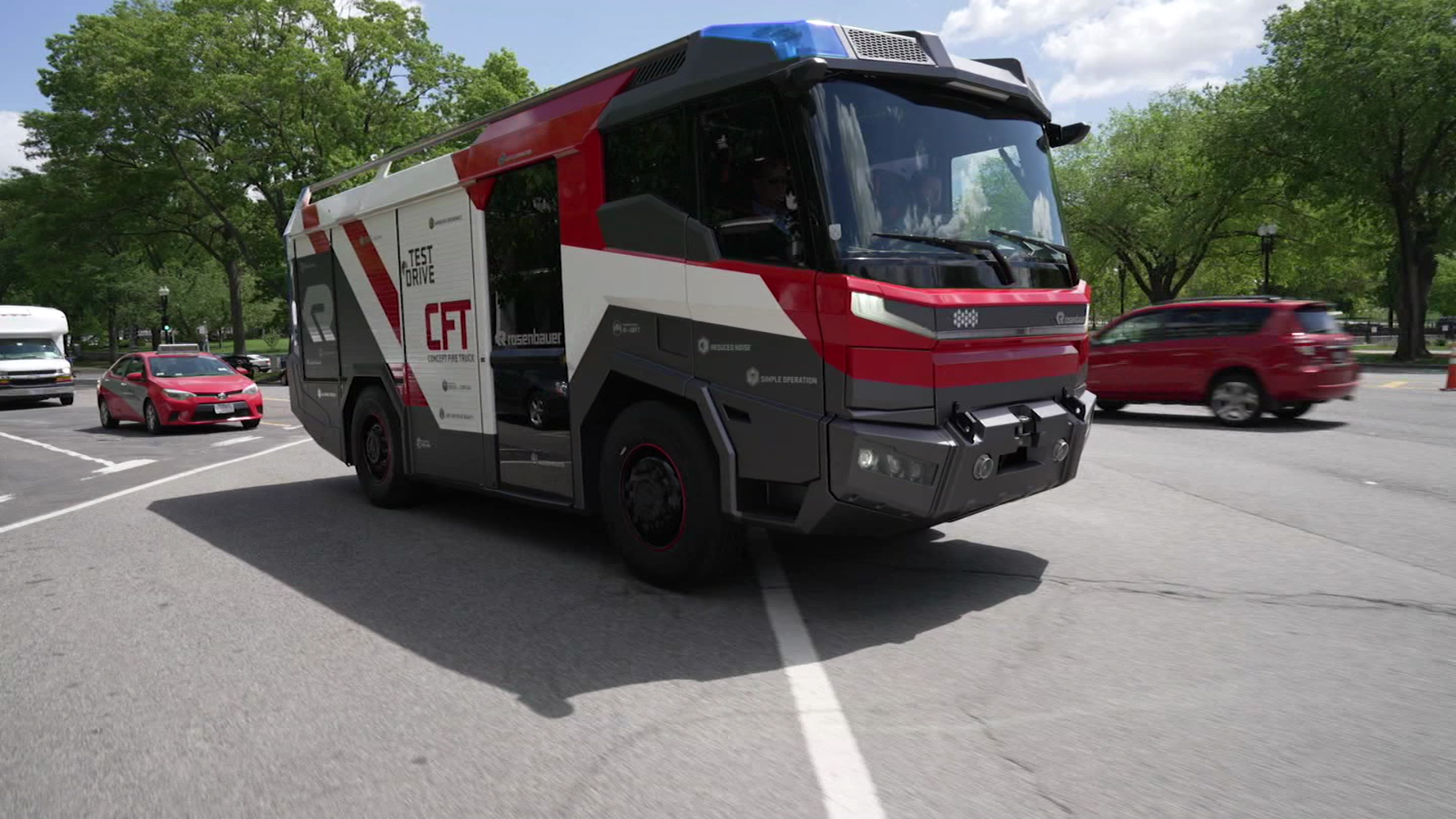 vértice Mujer Anuncio Conoce el primer camión de bomberos totalmente eléctrico de EE.UU. - CNN  Video