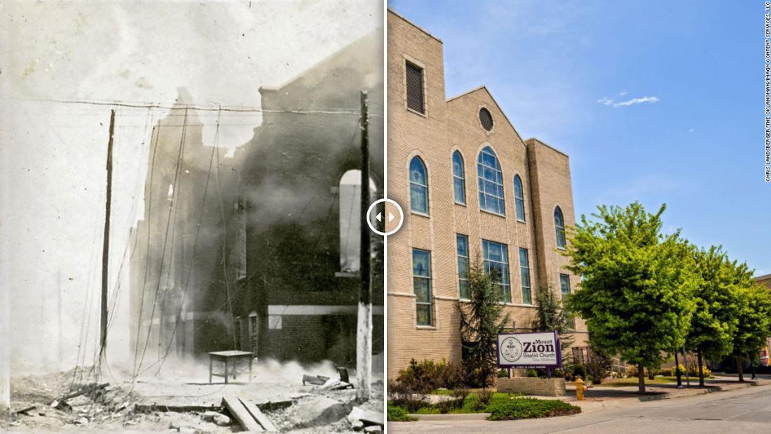 Then and now Areas destroyed in the Tulsa race massacre CNN