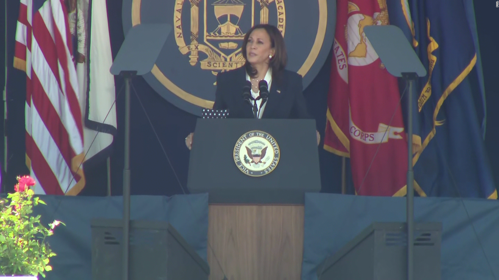 Harris first female US Naval Academy commencement speaker